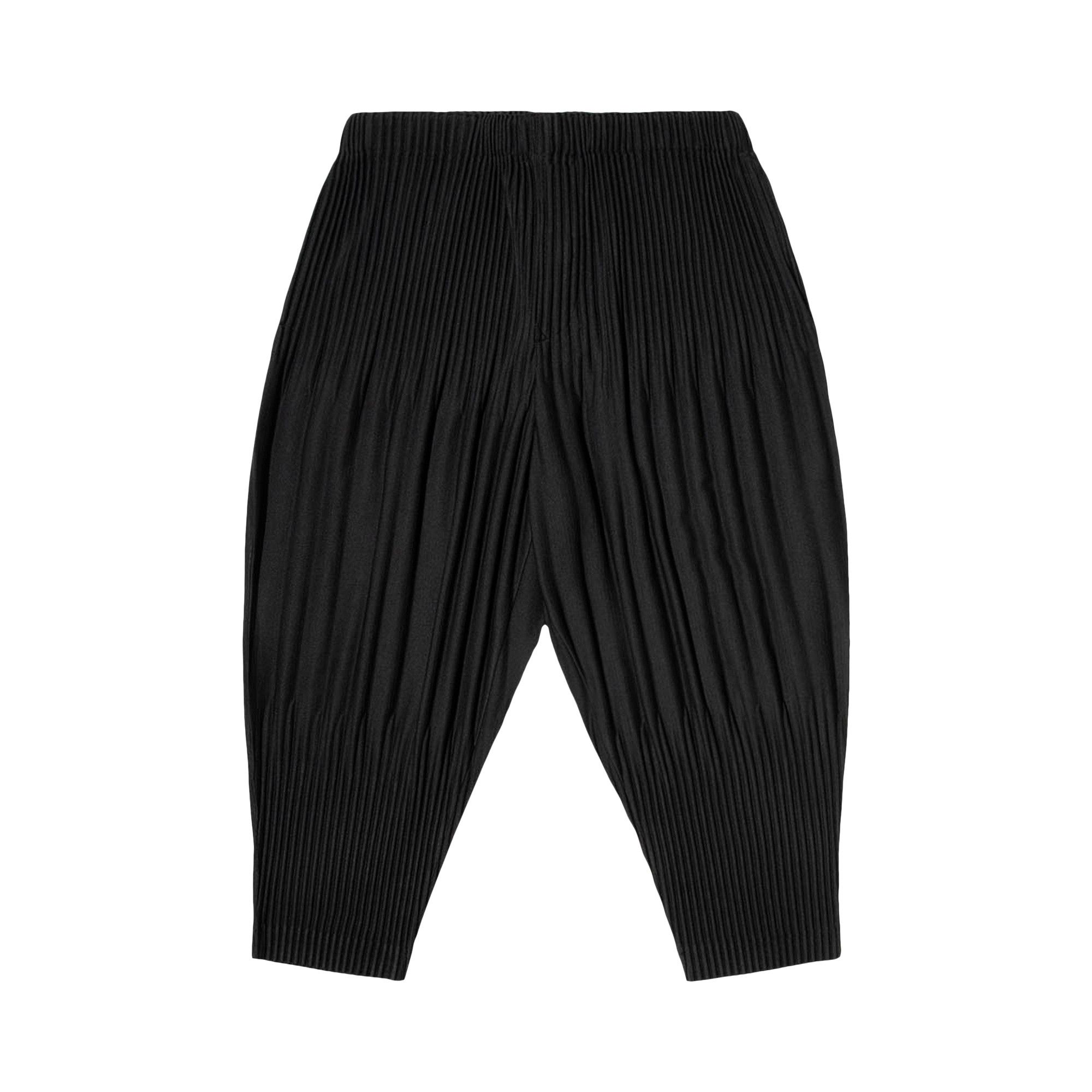 Buy Homme Plissé Issey Miyake Basic Pleated Pants 'Black