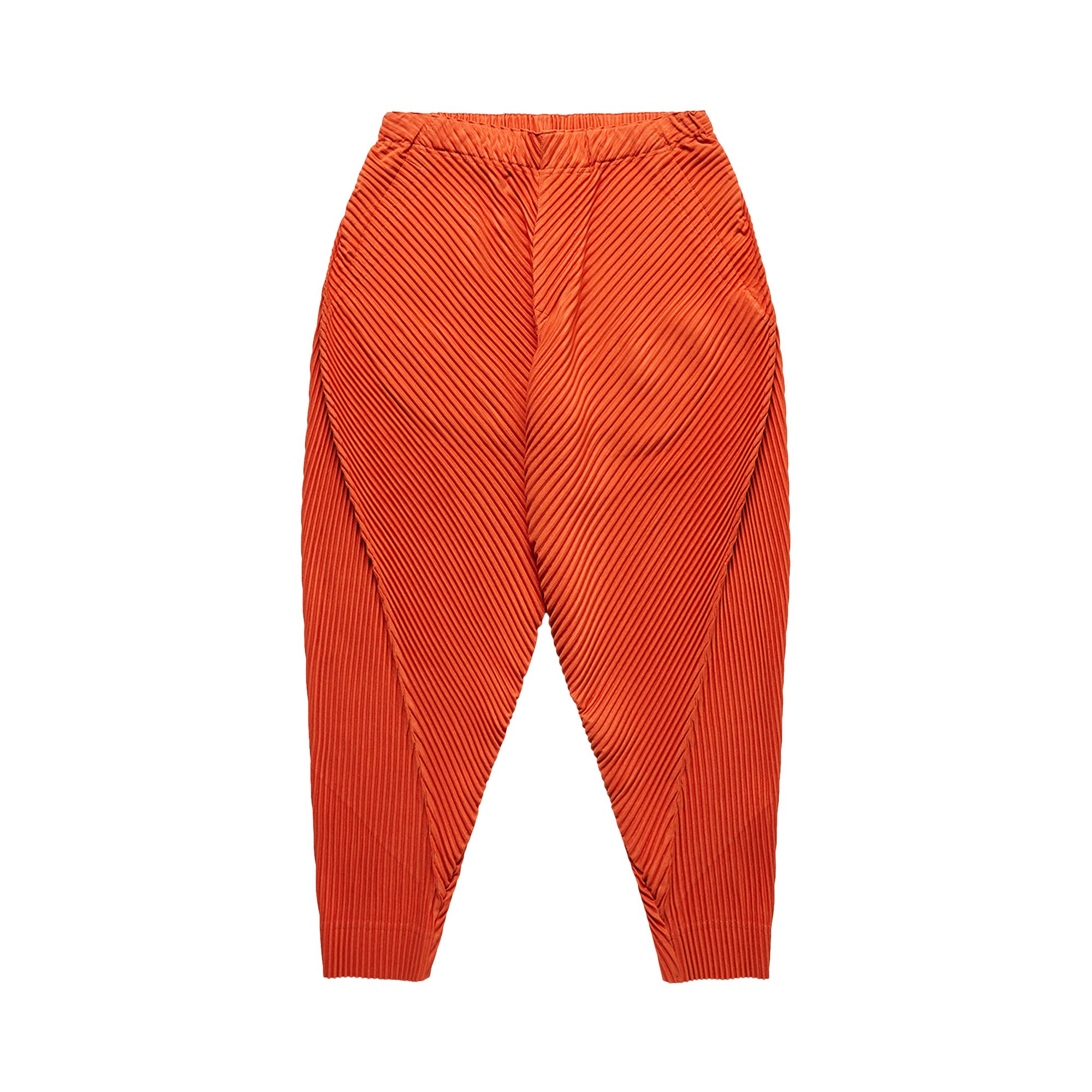 Buy Homme Plissé Issey Miyake Arc Pleated Pant 'Vermilion Orange 