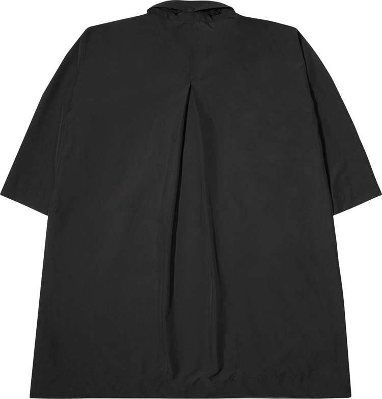 Homme Plisse Issey Miyake Mid Length Coat Black