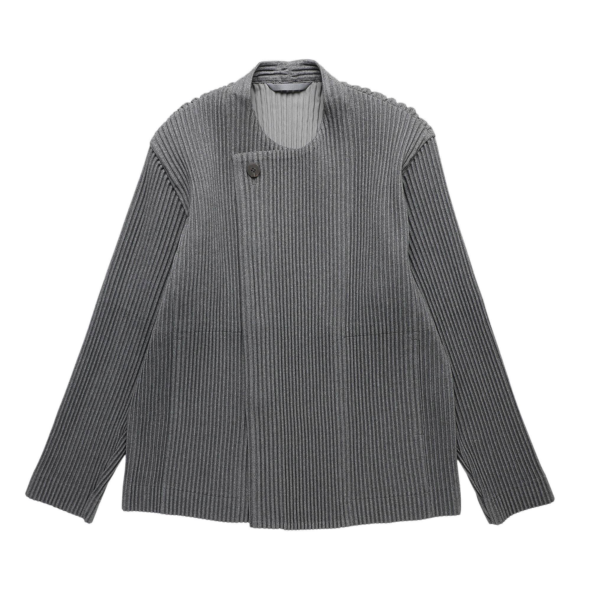 Buy Homme Plissé Issey Miyake Ribbed Long-Sleeve Cardigan