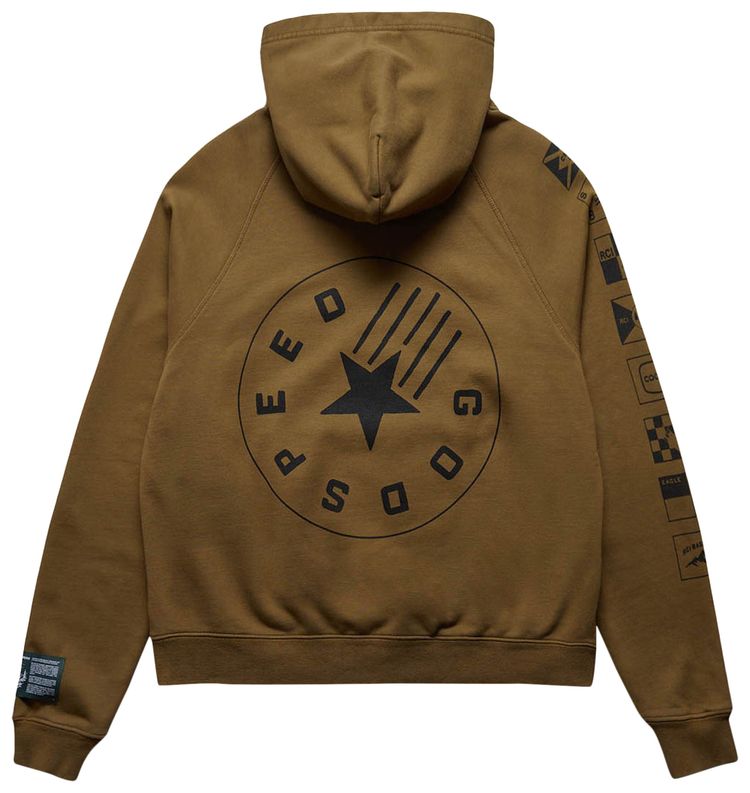 Reese Cooper Flags Hooded Sweatshirt Coyote