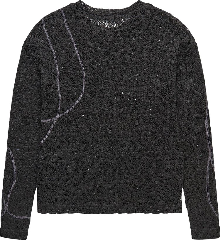 Andersson Bell Watton Net Crewneck Sweater Black