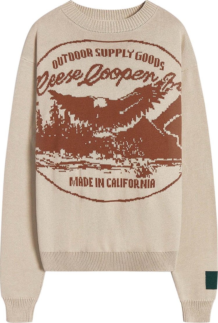 Reese Cooper Outdoor Supply Knit Sweater 'Natural'