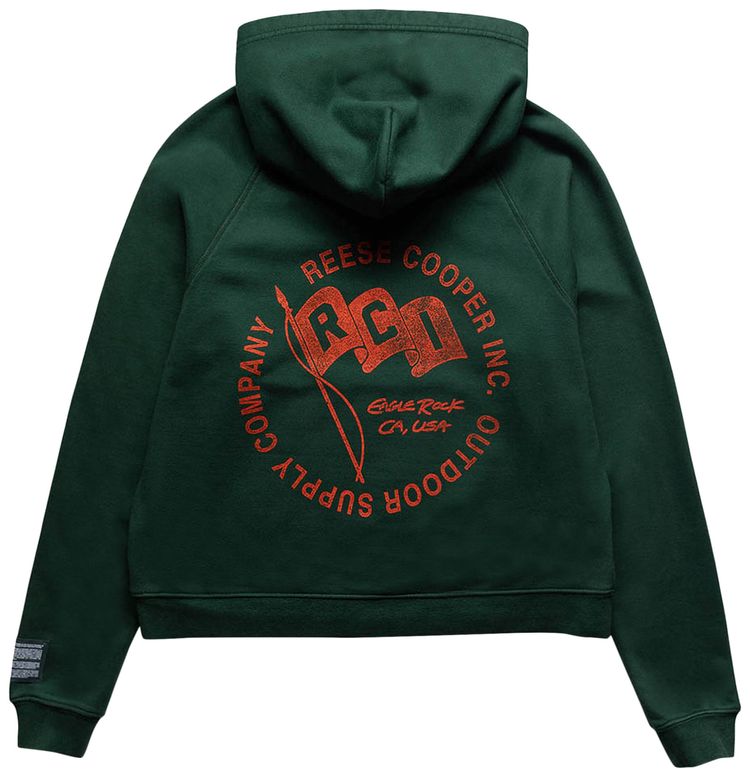 Reese Cooper Outdoor Supply Hooded Sweatshirt Forest Green