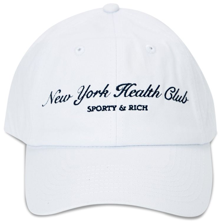 Sporty  Rich NY Health Club Hat NavyWhite