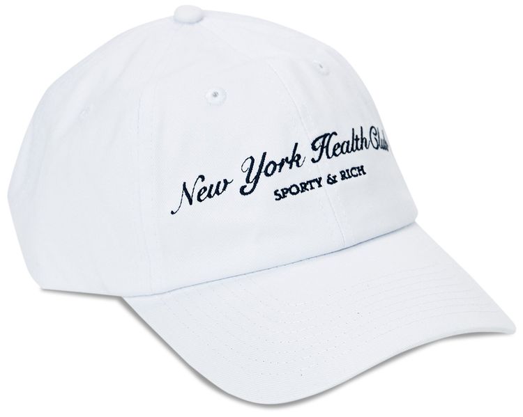 Sporty  Rich NY Health Club Hat NavyWhite
