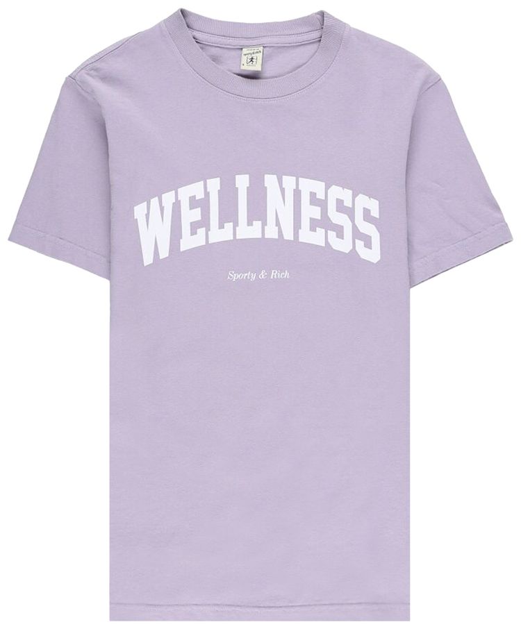 Sporty  Rich Wellness Ivy Faded T Shirt LilacWhite