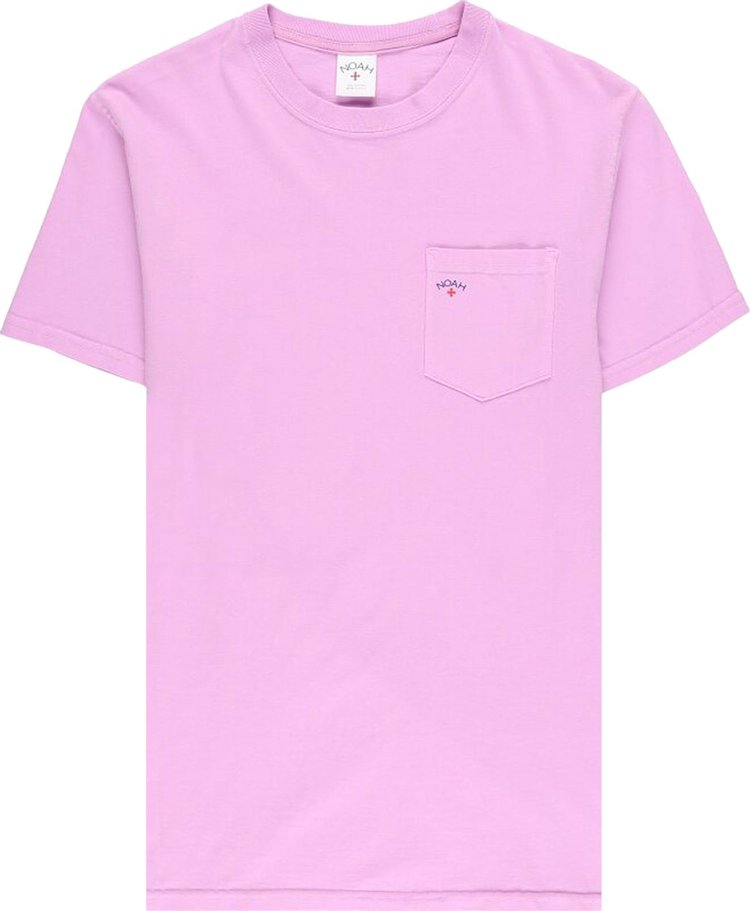 Noah Core Logo Pocket T-Shirt 'Lilac Rose'