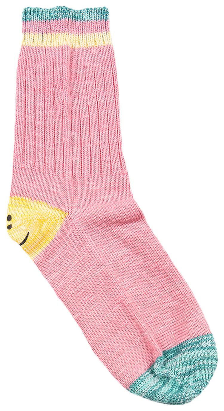 Kapital 96 Yarns Ivy Rainbow Happy Heel Socks Pink