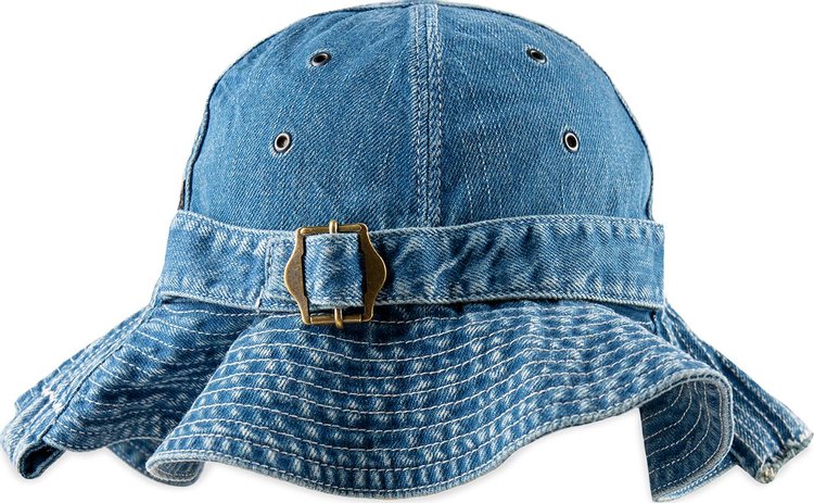 Kapital Fade Denim Radio Tulip Hat Black