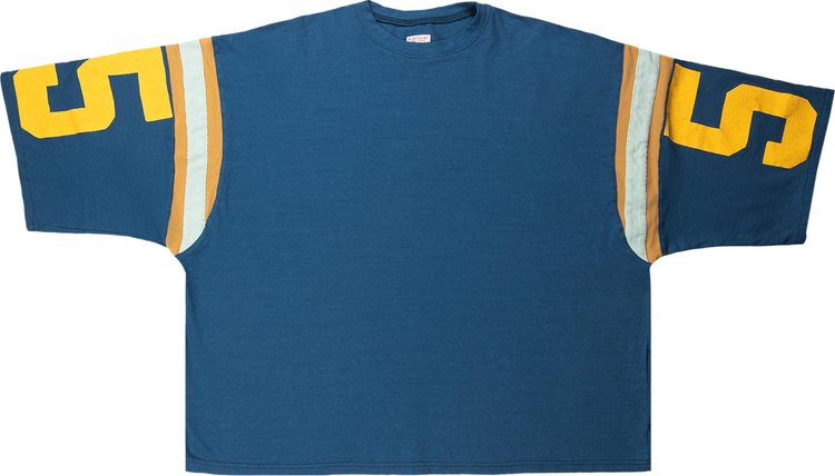 Kapital Huge Football Jersey Tee Navy