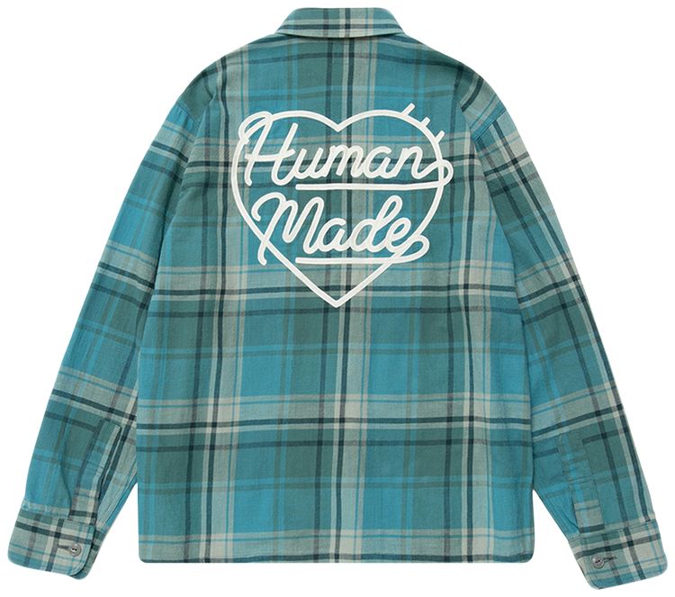 Human Made Checked Overshirt Blue