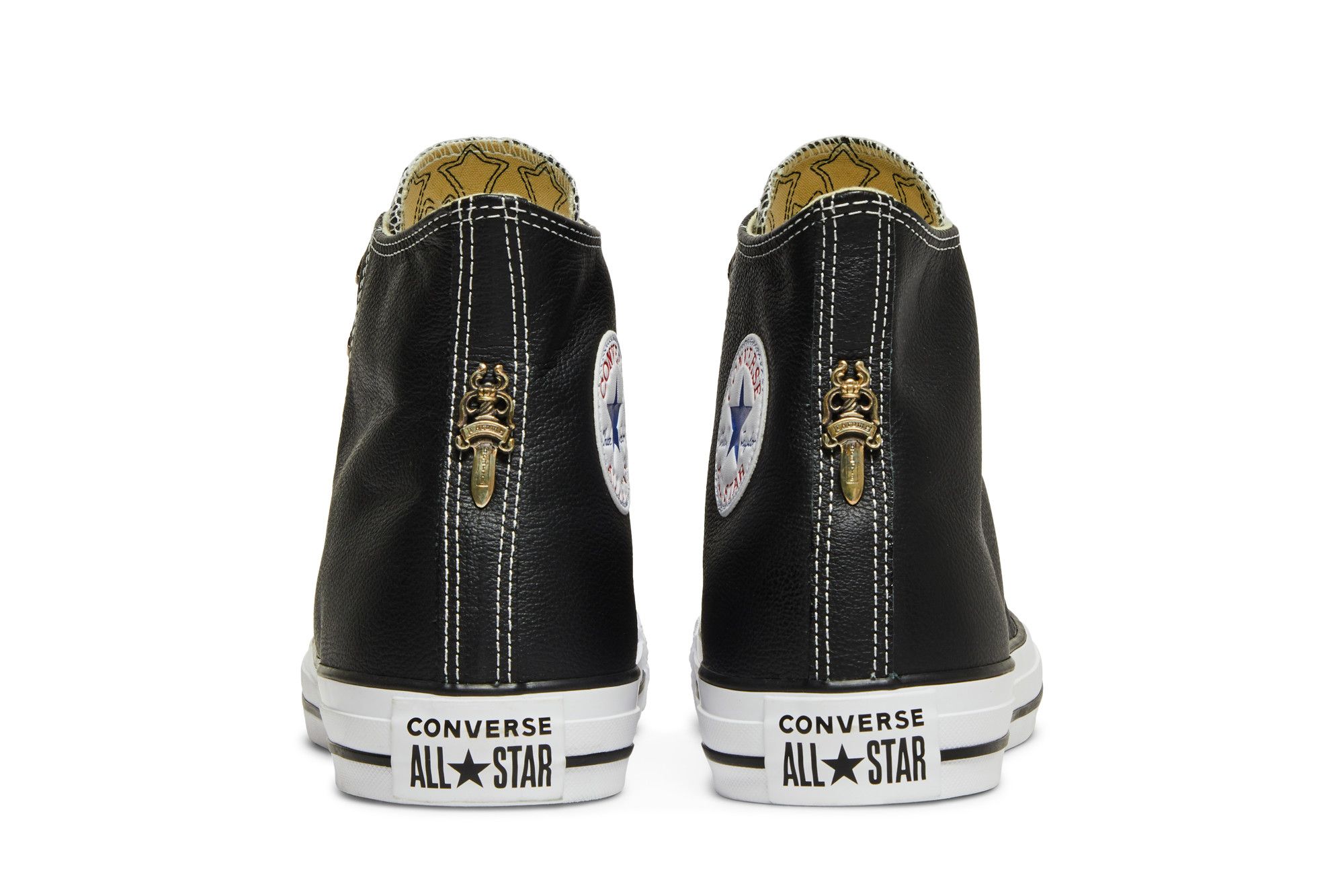 Buy Chrome Hearts x Chuck Taylor All Star Leather High Black 115 BLK LTHR GOAT