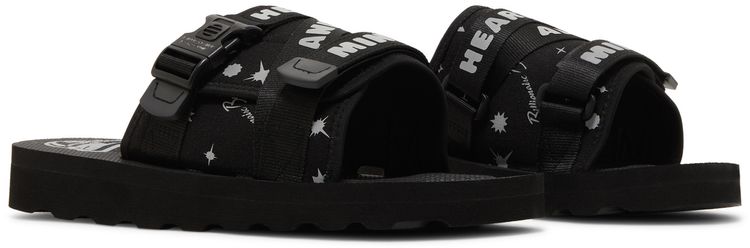 Billionaire Boys Club Spacewalker Slide Heart and Mind   Black