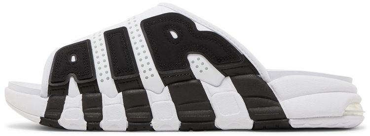 Air More Uptempo Slide White Black Red