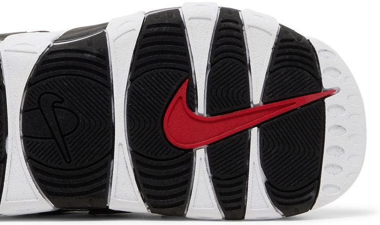 Air More Uptempo Slide White Black Red