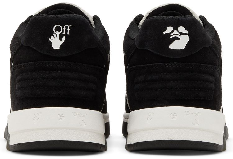 Off White Out of Office Black White Suede