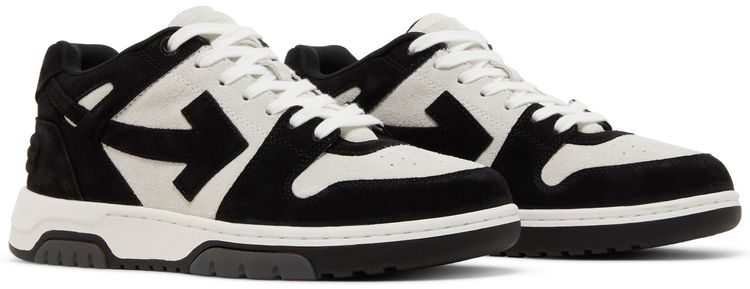 Off White Out of Office Black White Suede