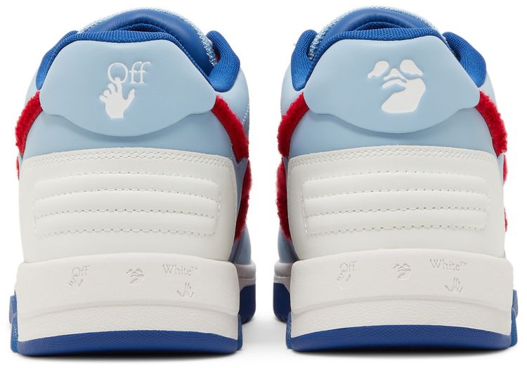 Off White Out of Office College   Light Blue Red