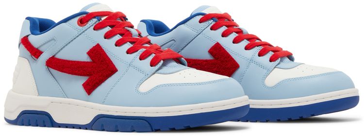 Off White Out of Office College   Light Blue Red