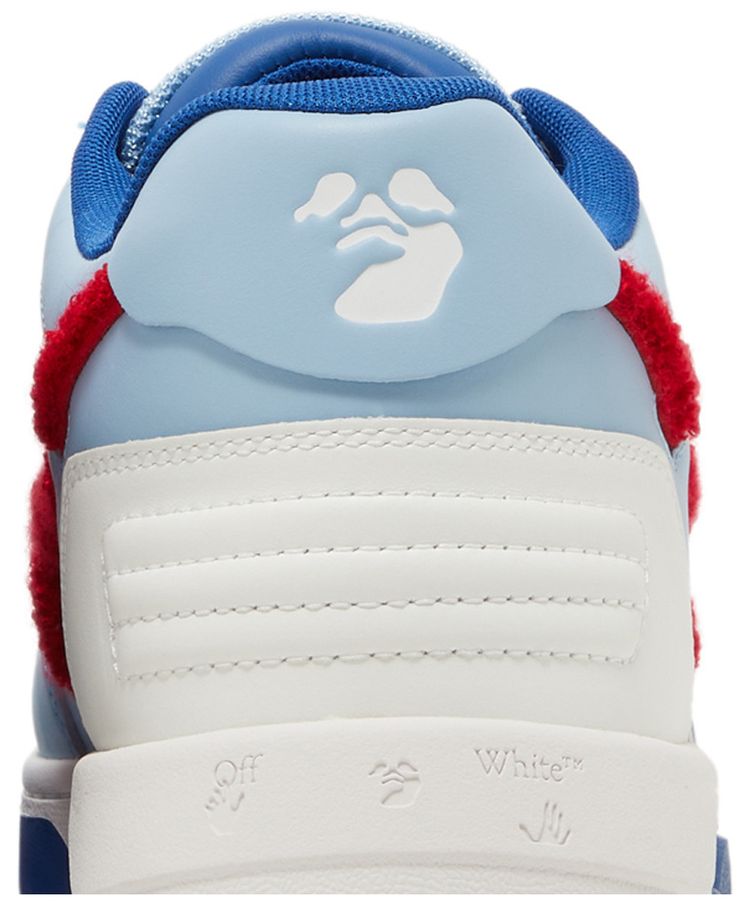 Off White Out of Office College   Light Blue Red