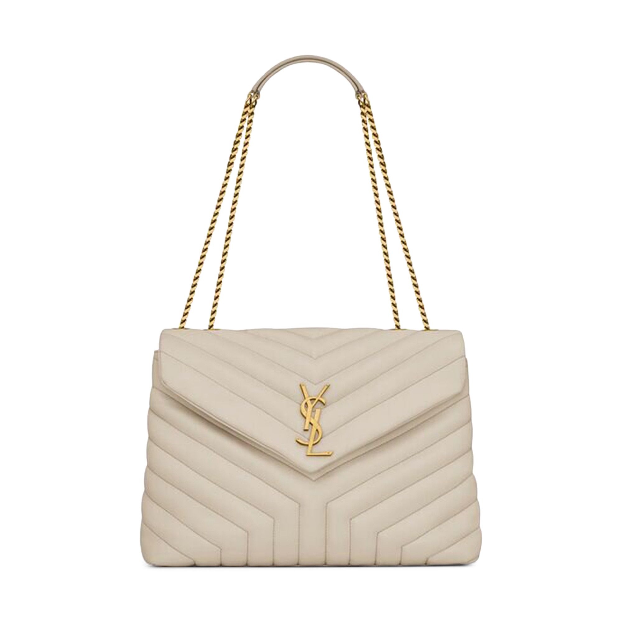 Medium loulou matelassé leather shoulder bag shop