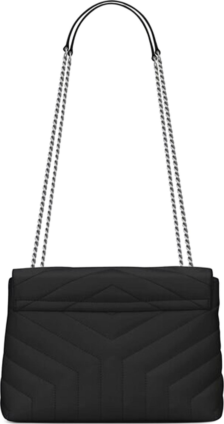 Saint Laurent Small Loulou Matelasse Leather Shoulder Bag Black