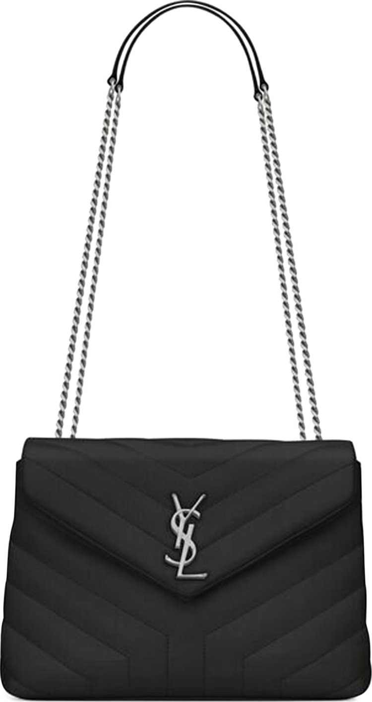 SAINT LAURENT Small Loulou YSL Monogram Leather Chain Bag