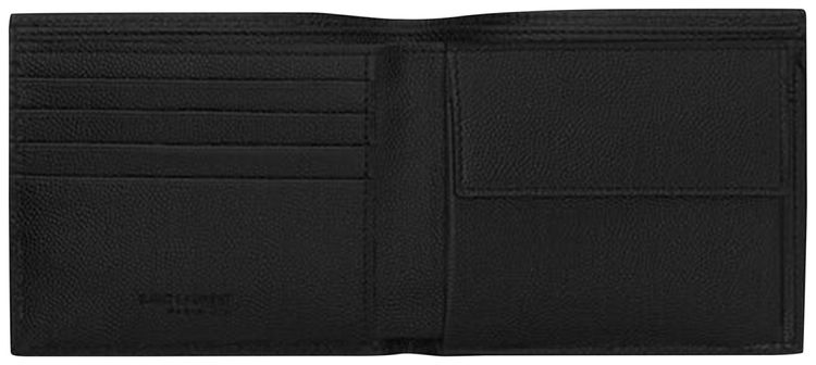 Saint Laurent Grain De Poudre Wallet Black
