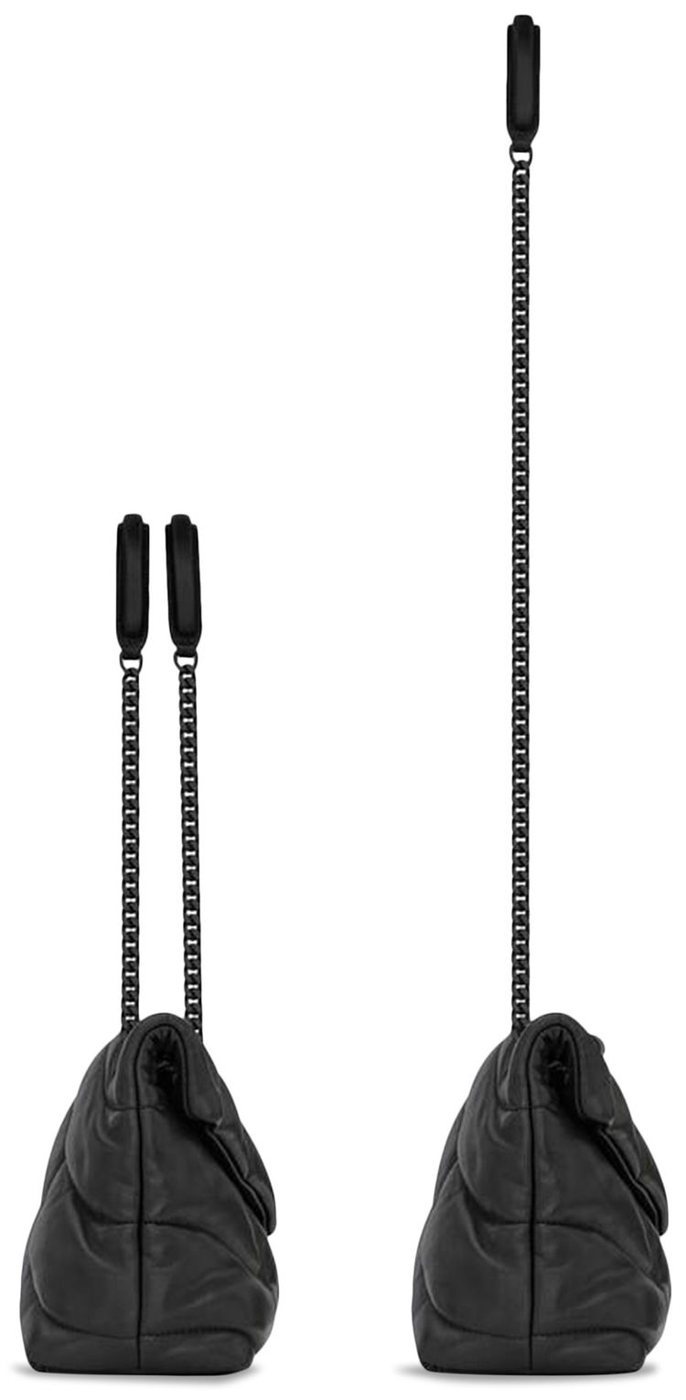 Saint Laurent Loulou Puffer Shoulder Bag Nero