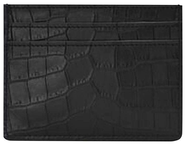 Saint Laurent Logo Credit Card Holder Black