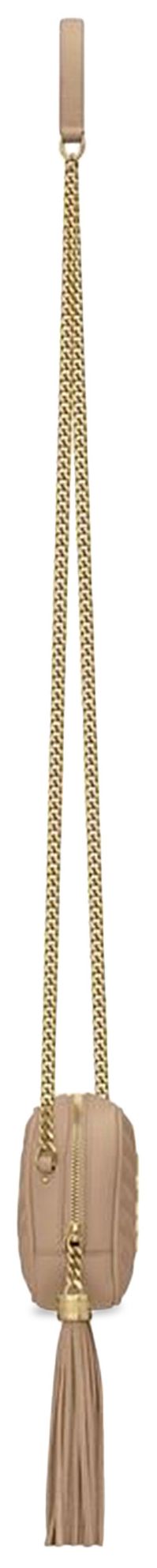 Saint Laurent Monogram Lou Mini Camera Bag Dark Beige