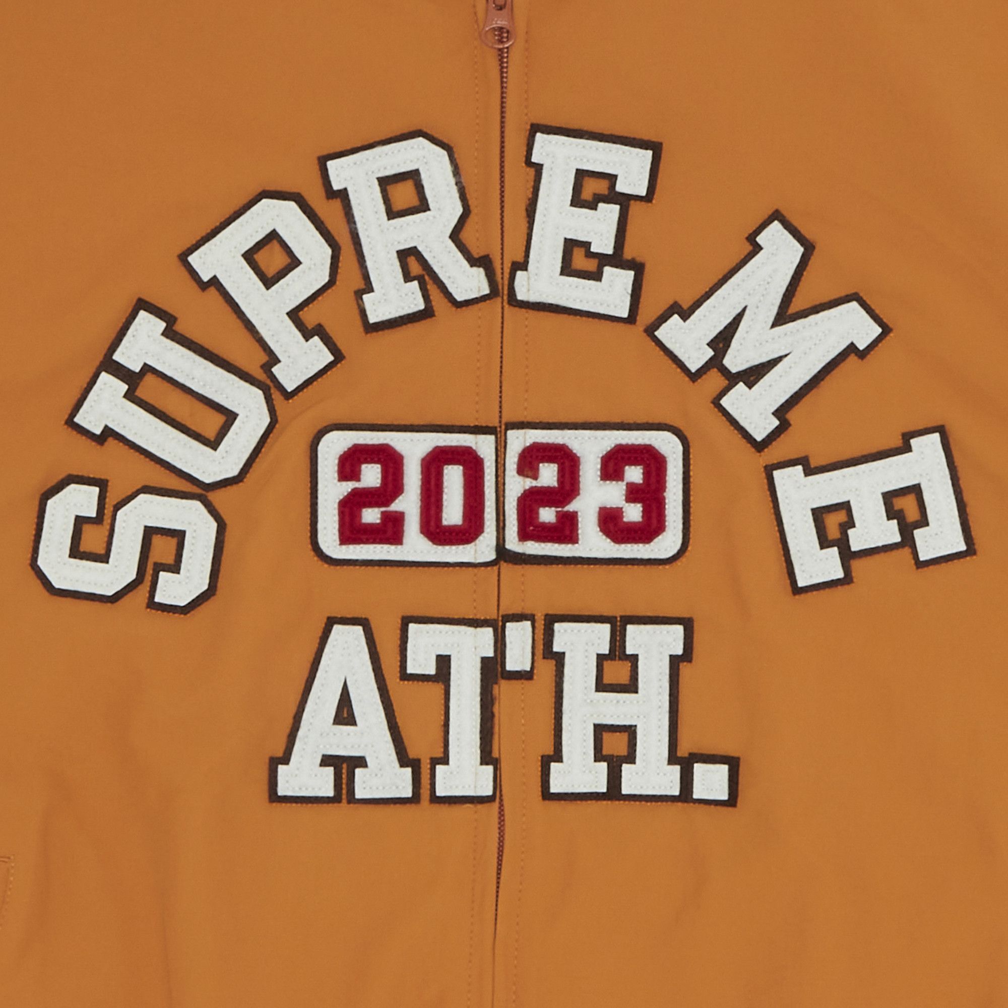 Buy Supreme Appliqué Hooded Track Jacket 'Orange' - SS23J42 ORANGE
