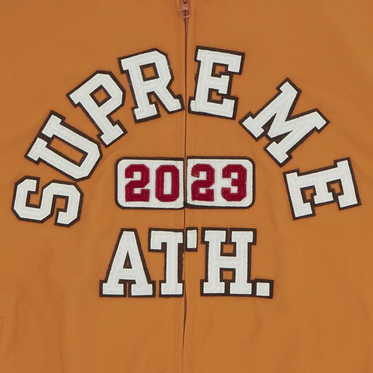 Supreme Applique Hooded Track Jacket Orange