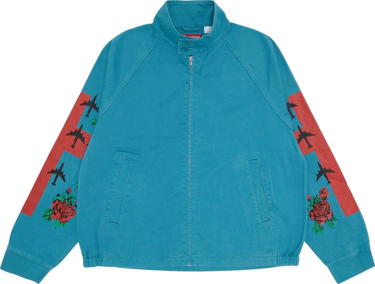 Supreme Destruction Of Purity Harrington Jacket Teal