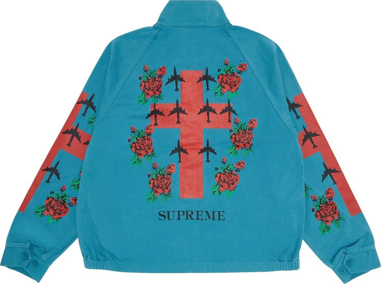 Supreme Destruction Of Purity Harrington Jacket Teal