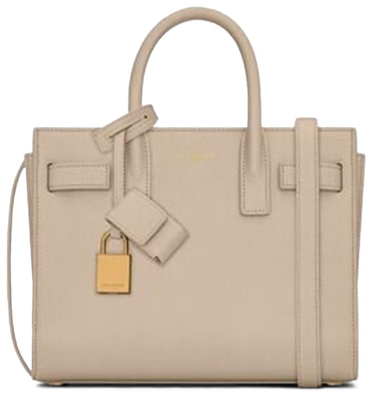 Saint Laurent Nano Sac De Jur Tote Bag Sea Salt