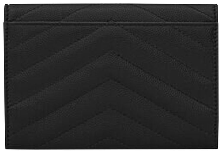 Saint Laurent Cassandre Matelasse Small Envelope Wallet Black