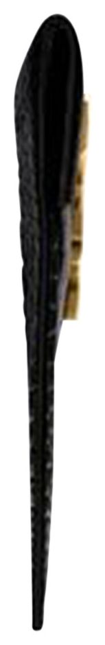 Saint Laurent Uptown Crocodile Embossed Pouch Black