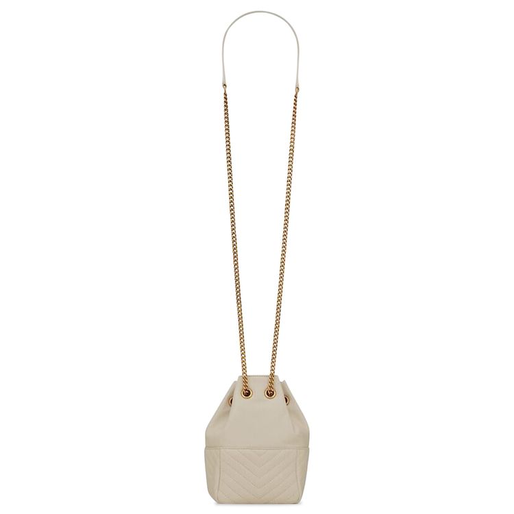 Saint Laurent Nano Bucket Bag Soft Cream