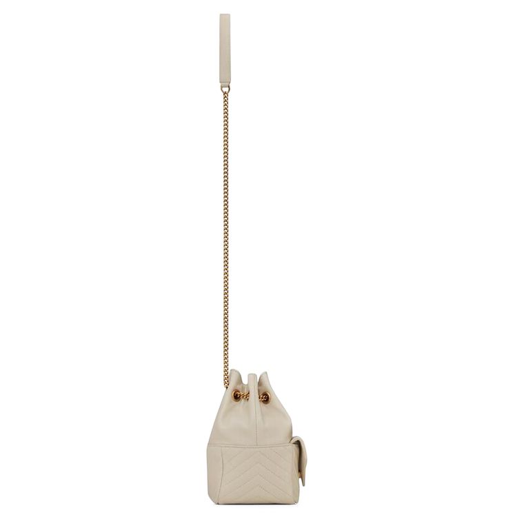 Saint Laurent Nano Bucket Bag Soft Cream