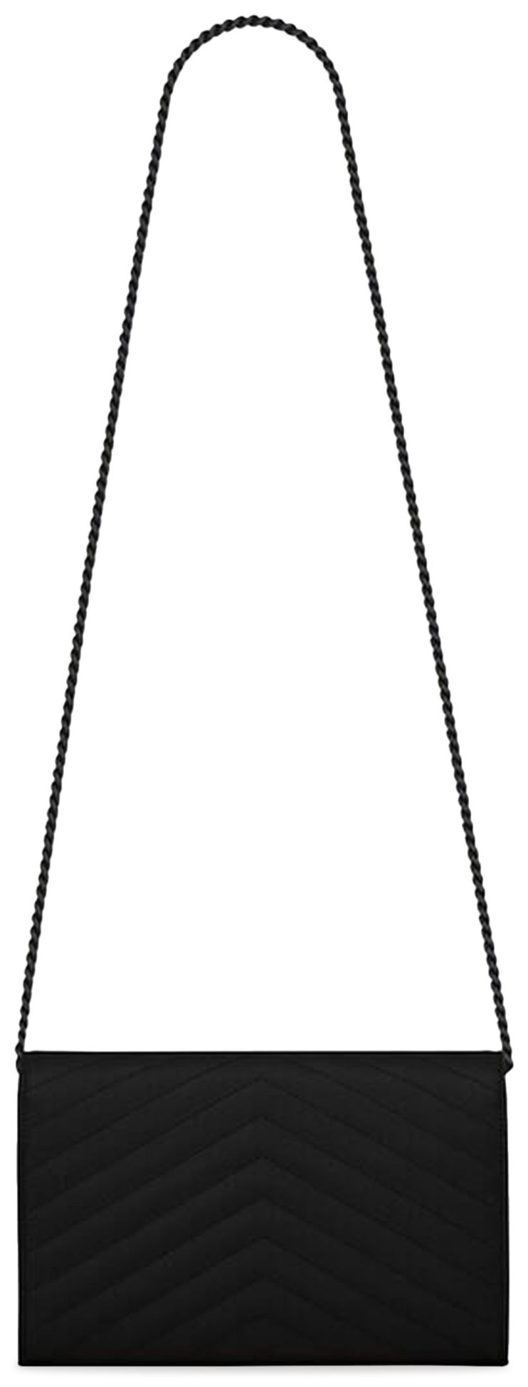 Saint Laurent Monogram Chain Wallet Black