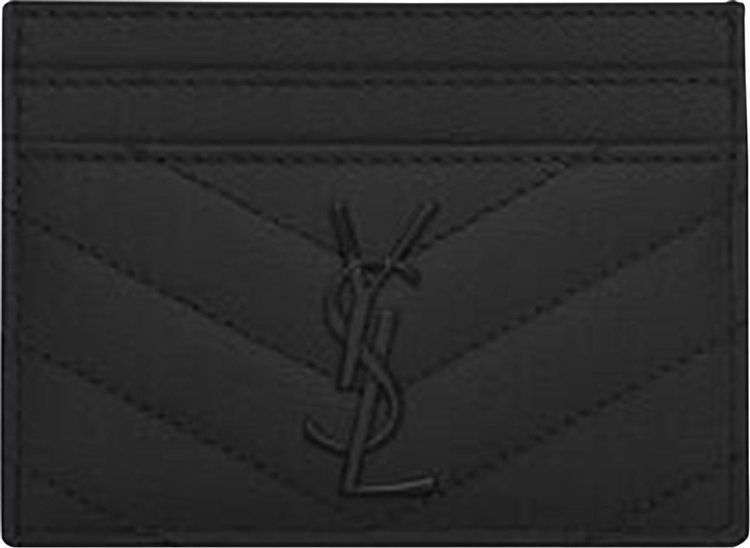 Saint Laurent Monogram Card Holder Black