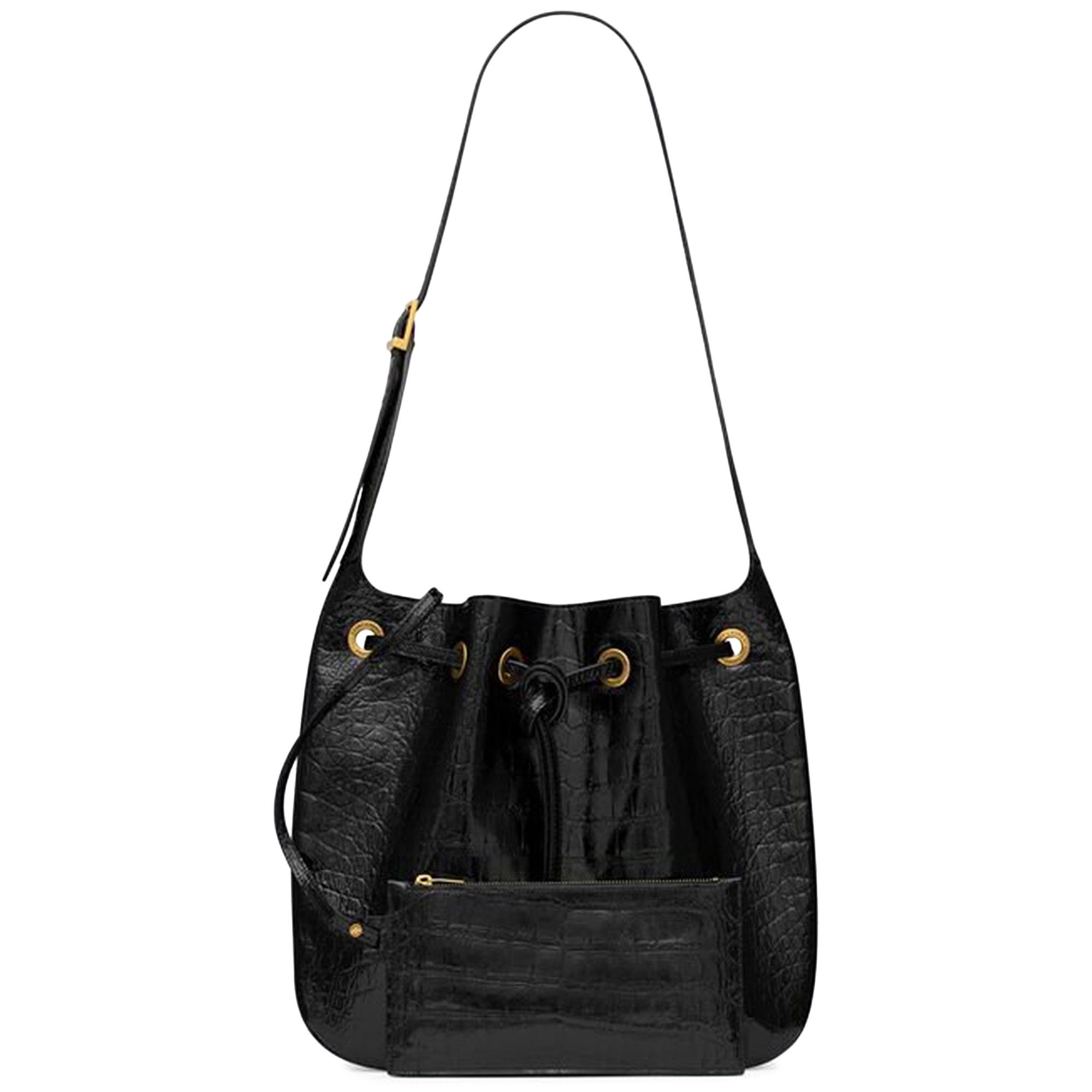 Buy Saint Laurent VII Medium Shoulder Bag 'Black' - 697918