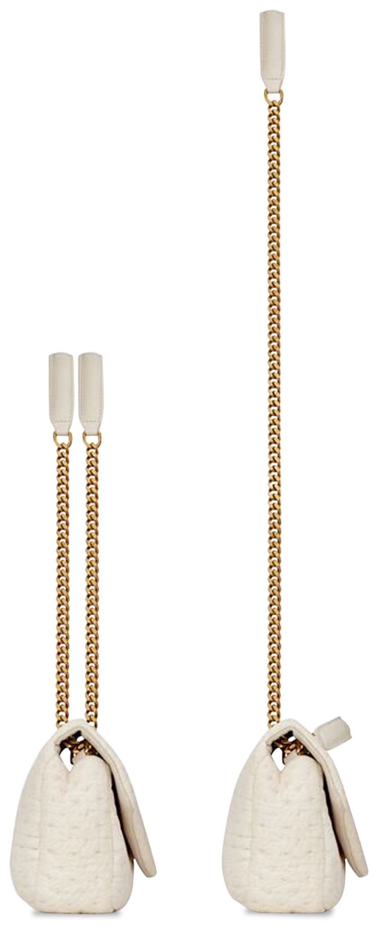 Saint Laurent Loulou Puffer Shoulder Bag White CornNew Chant