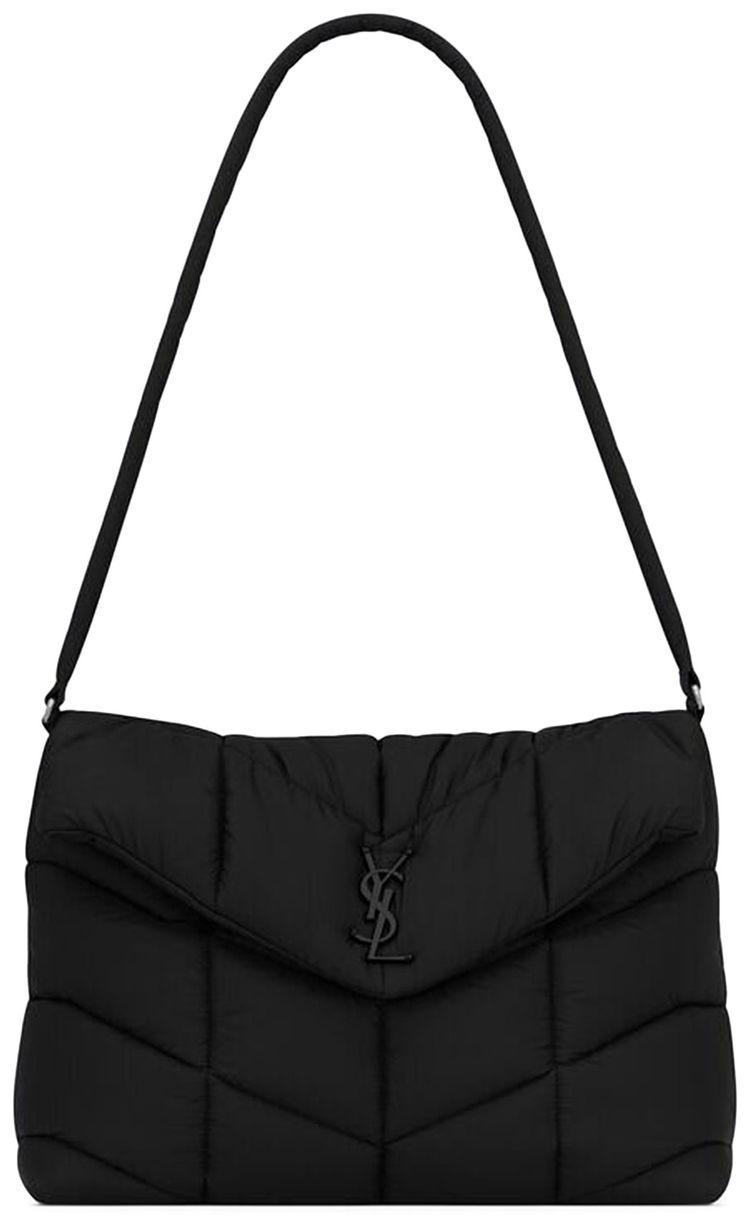 Saint Laurent Loulou Puffer Shoulder Bag Black