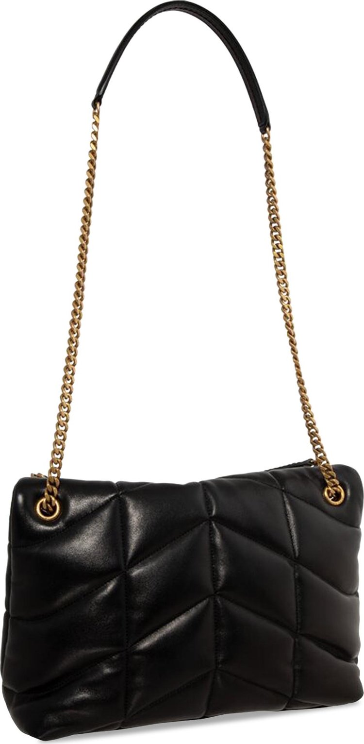 Saint Laurent Puffer Medium Chain Bag BlackTrigalva