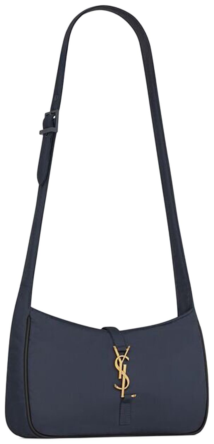 Saint Laurent Logo Plaque Shoulder Bag AtlantisBlackLight Brown