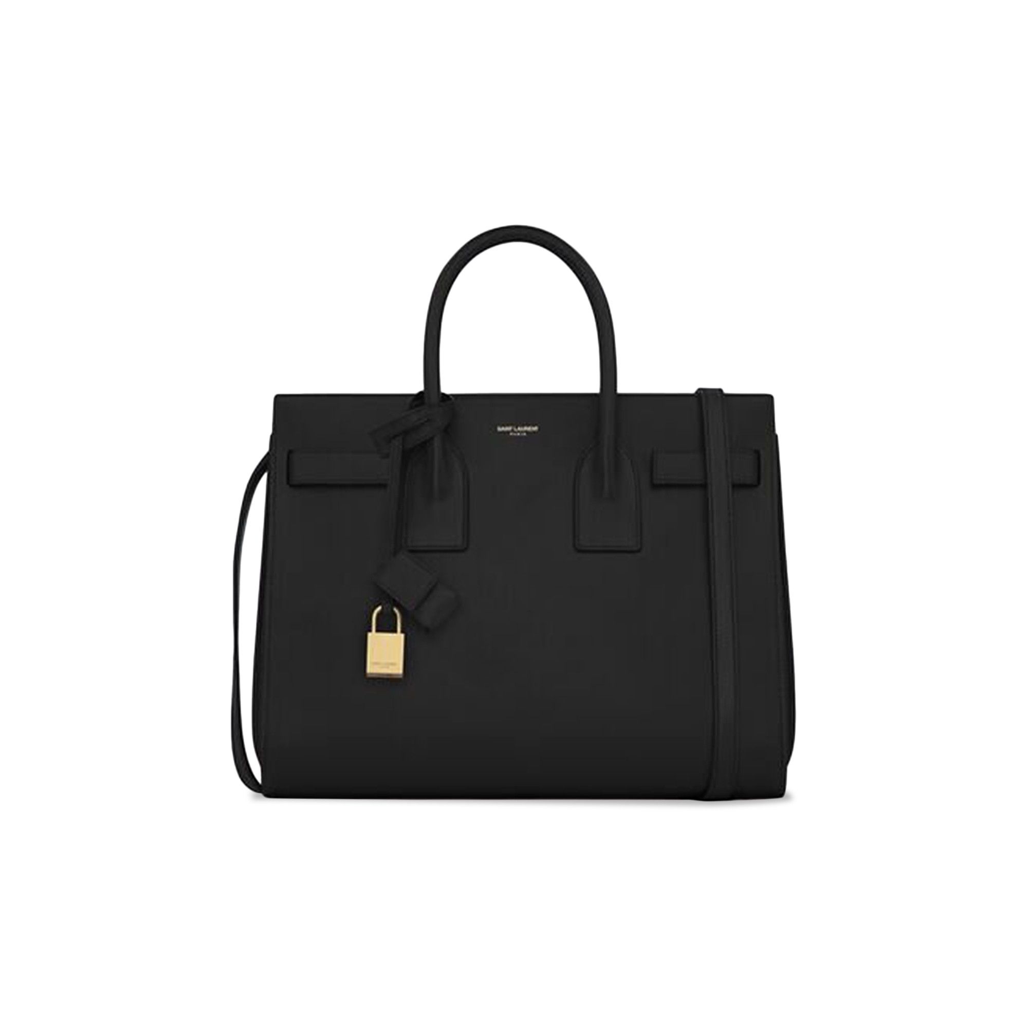 SAINT LAURENT PARIS｜ (378299 02G9W 1000) Buy Saint Laurent Sac De Jour Tote Bag 'Black' - 392035