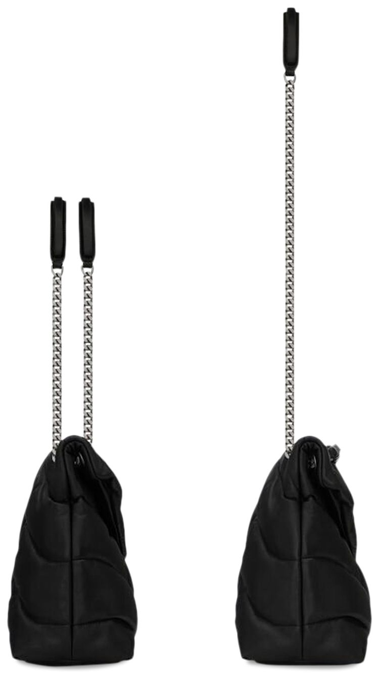 Saint Laurent Puffer Medium Chain Bag Black